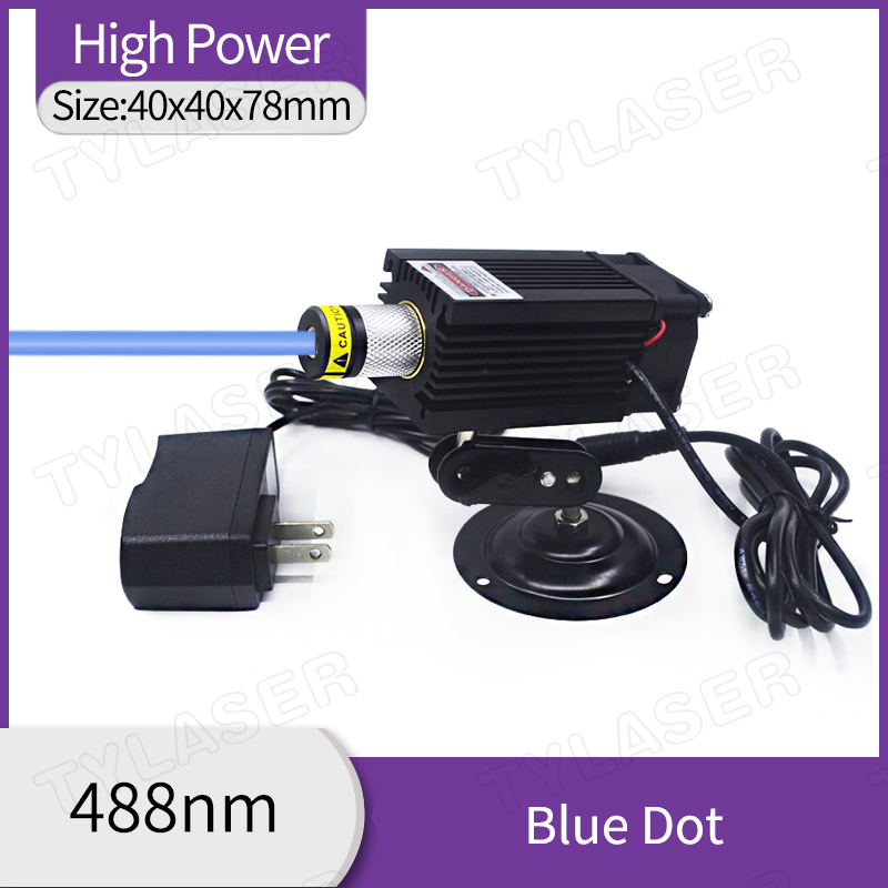 488nm Blue Dot Laser Diode Module 60mW with Cooling Fan 88.00